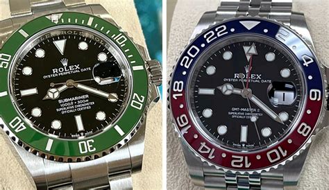 gmt master 2 vs submariner size